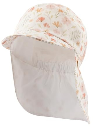 Sterntaler Mädchen Sonnenhut Schirmmütze Nacken Floral