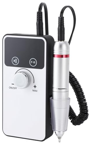 Trapano Elettrico per Unghie Sonew 45000 Giri/min, Lima per Unghie Elettrica Senza Fili Ricaricabile con Punte Trapano 6 Pezzi e Nastri Abrasivi