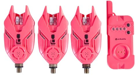Ultimate E-Tension Pink Bite Alarm Set 3+1 - Bissanzeiger