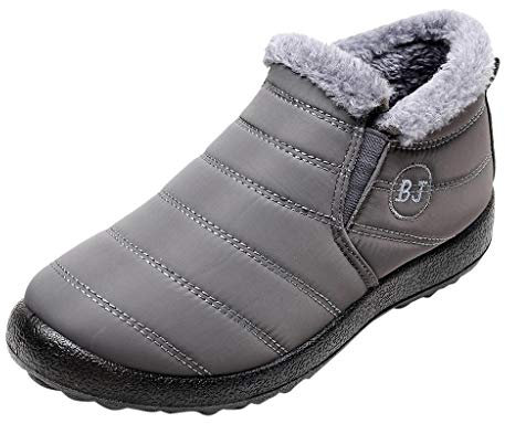 Gear Boots für Herren, Farbe: Schneestiefel, einfarbig, Samt, flach, warm, Winter, Herrenstiefel, Herrenschuhe, grau, 39 1/3 EU