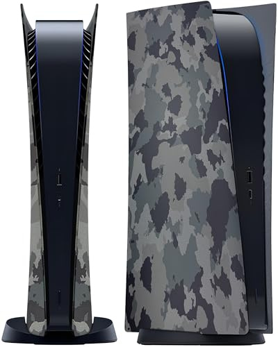 Joso Placa frontal para versión digital PS5, reemplazo de funda antiarañazos, a prueba de polvo, cubierta para consola PS5, placas para accesorios PS5, fácil instalación