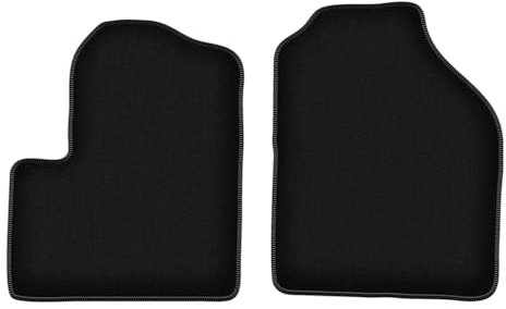 Wielganizator Velours Fußmatten passend für Ford Transit Connect (2003-2012) | Qualität: Basic - Genaue Passform, rutschfeste Untregrund 2-teilig - Schwarz