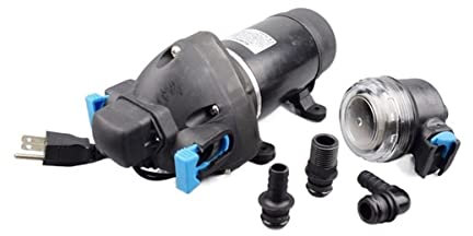 Water Pumps, Parts & Accessories 70M AC Electric Automatic Water System Pump 115V 11L/min High Pressure 3 Chamber Diaphragm Pump 60psi(115V)