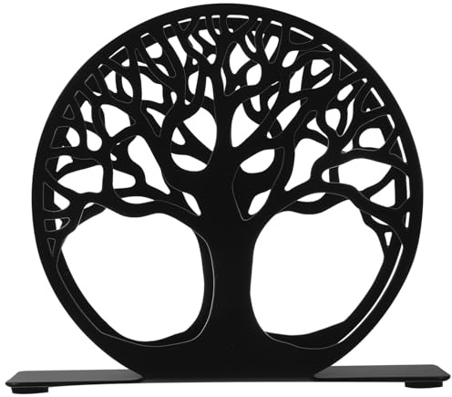 TIDTALEO Porte-Serviettes en Acier Inoxydable Autoportant, Support Vertical Décoratif d'arbre, Organisateur De Serviettes De Bureau Cuisine, Usage Professionnel Et Domestique