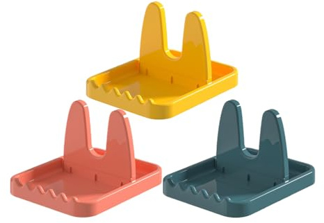 ABOOFAN Organizador y Tapas de Ollas de Cocina Plegable y Ligero, Soporte para Encimera 3 Piezas de Pp para Almacenamiento