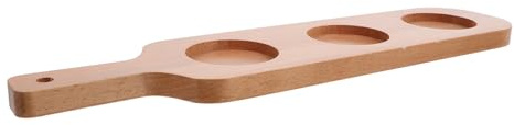 Mikinona Bandeja de Madera con para Vasos Soporte para Bebidas Múltiples para Bares Ktv y para Degustación de Cerveza Artesanal y Vino
