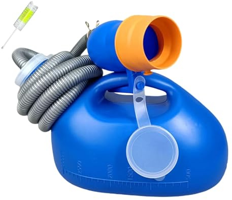 Bottiglia di urina maschile leggera per orinatoio maschile per uso domestico notturno maschio 3000 ml Diametro blu 5,5 cm