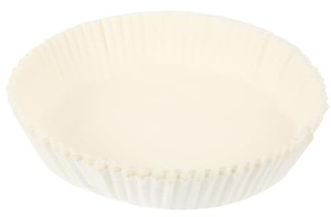 Zerodeko 100 Pezzi Teglie di Carta da Forno Antiolio per Friggitrice ad Aria, Ciotole di Carta Resistenti alle Alte Temperature 20cm, Assorbi Olio per Cottura e Panificazione Domestica