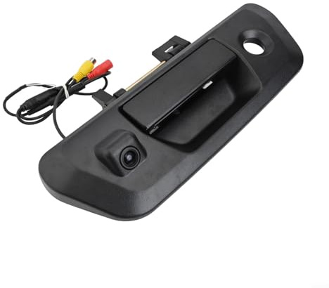 Cámara de visión trasera para Navara D23 NP300 2015-2018, cámara inversa con mango de portón trasero, IP68 impermeable, asistencia de estacionamiento de camiones de 12 V 24 V, cableado ABS negro