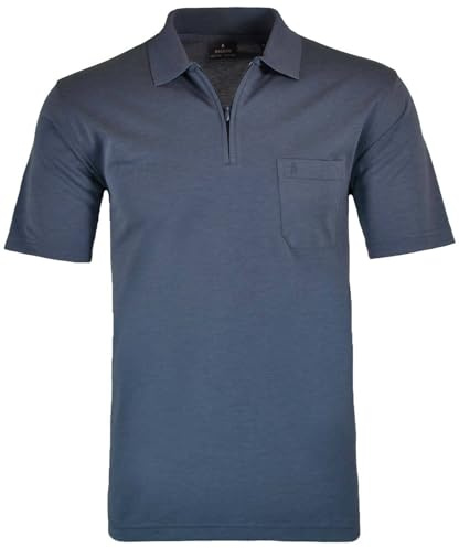RAGMAN Herren Softknit-Poloshirt mit Zip