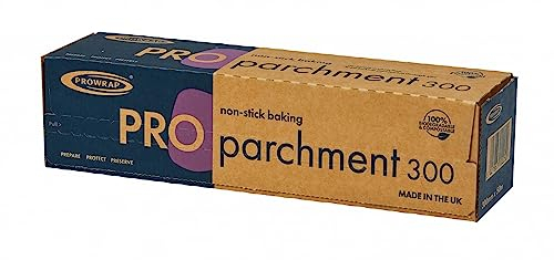 PROWRAP | Baking Parchment 300mm x 50m | Grease-Free Silicone Coated Baking Paper, Great for Home & Professional Catering Kitchens | Single Roll