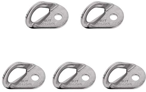 Tubayia Stainless Steel Mountaineering Rock Climbing Bolt Hanger Plates Climbing Anchor Bolt Hanger Outdoor Sports Gear