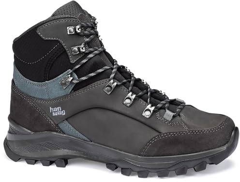 Hanwag Banks LL Wanderschuh Trekkingschuh High Herren dunkelgrau Dunkelbraun grau