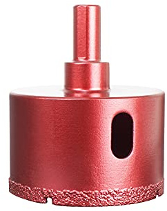 Meccion Diamantés Scie Cloche Foret, Coupe-Trou de Performance pour Verre/Tuile/Granit/Marbre (55mm)
