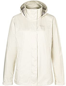 Marmot Kvinnor Wm's PreCip Eco Jacket, Vattentät regnjacka, vindtät regnrock, andningsaktiv, vikbar Hardshell Windbreaker, ideal vid cykling och vandring, Papyrus, S