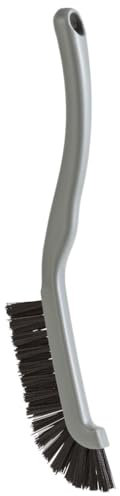 haug bürsten „Fugenbürste“ aus recyceltem Kunststoff - 220x15x45 mm - harter Besatz aus recyceltem PET, hitzebeständig bis 130 °C - Grau, hygienisch & langlebig - Made in Germany