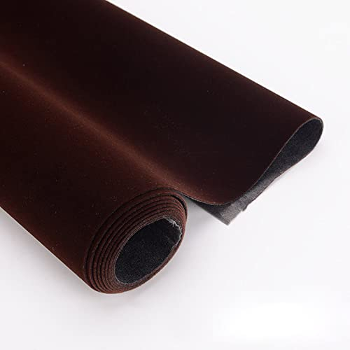 HARICSET Bastelfilz Selbstklebend 148 cm Breit Kinder Vliesstoff Stoff Filzplatten zum Filzuntersetzer Basteln Nähen DIY Patchwork(Size:1.48 * 1m,Color:Dunkelbraun)
