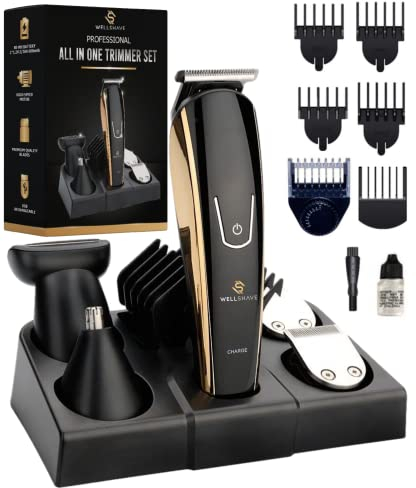 Wellshave 5 in 1 Barttrimmer Pro - Multifunktionaler Body Trimmer Herren - Länge Verstellbar