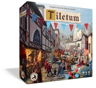 Board & Dice: Tiletum - A Deeply Thematic Dice-Management Eurogame, Play As Merchants in The Early Days of The Renaissance, Ages 14+, 1-4 Players, 60-100 Minute Playing Time