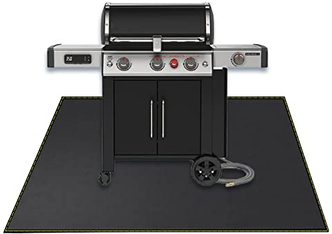 VCHOMY 40x60 Inch Under Grill Mat for Outdoor Grill Deck Patio Protector Extra Large Silicone Fireproof Waterproof Oil-Proof Fire Pit Matt BBQ Barbecue Pad