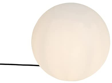Qazqa Modern außen Stehleuchte, Stehlampe für den Garten - Nura - Weiß, max. 23W, Geeignet für LED, 53.7cm, IP44