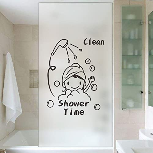 Vinilo para Cristal 60X200 Método De Baño Adhesivo Translucido para Ventana, Mampara Ducha, Window Film Anti UV