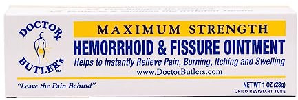 Doctor Butler's Hemorrhoid & Fissure Ointment with Child Resistant Cap