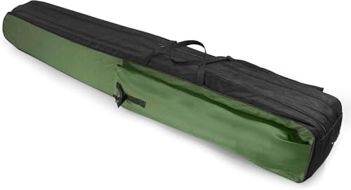 Aves-24 Rutentasche Angelkoffer mit 1, 2 oder 3 Fächern – Angeltasche für 80 bis 190 cm Ruten – Robuste Fishing Tasche für Angelzubehör
