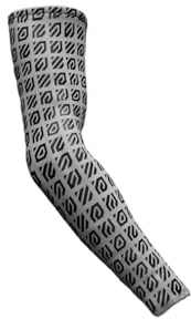 Wallhack Manicotto per braccio da gioco | Accessori per configurazione di gioco Maniche protettive per braccia | Manicotti a compressione per coprire le braccia, bianco, Small/Medium 6-8.5 US