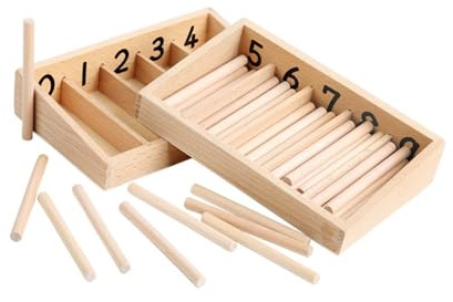 Sharplace Boîte à Broches Montessori, bâtons de comptage pour Le développement précoce des Enfants, garçons et Filles, Outil Professionnel d'apprentissage