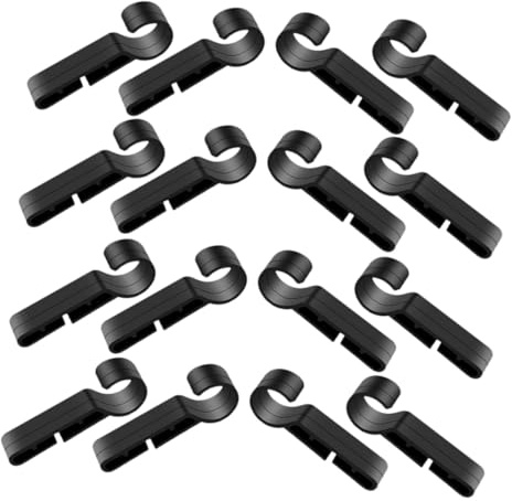 Anneome 20pcs Hard Hat Headlamp Clips Secure and Slip-resistant Headlamp Hooks for Construction and Outdoor Use Compatible Safety Helmets and Hard Hats