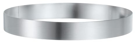 sourcing map Round Cake Ring 5.5 x 1 Inch Seamless Stainless Steel Pastry Mousse Dessert Ring Mirror Coating for Baking Cooking English Muffins Crumpet Making Tool