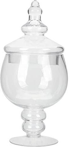 Cabilock Bonbonglas Aus Glas Mit Deckel Für Zuhause Tisch Snacks Hochzeitsfeier Bonbondose Achteckiger Vorratsbehälter Aus