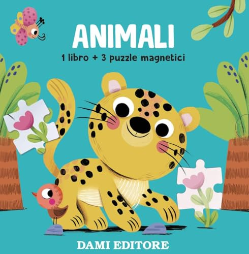 Animali. Libri con puzzle magnetici. Ediz. a colori. Con 3 puzzle