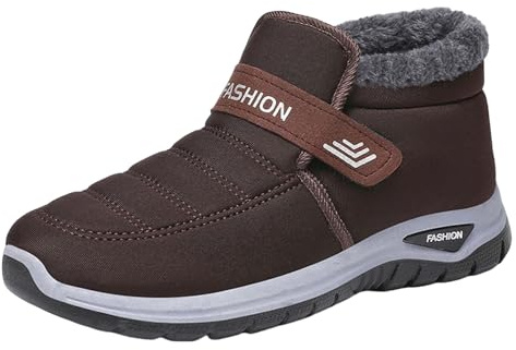 Bottes d'hiver pour hommes et femmes - Chaussures de sport - Bottines courtes - Confortables - Antidérapantes - Orthopédiques - Légères - Courtes - Bottes d'hiver - Bottes d'hiver chaudes - Slip on