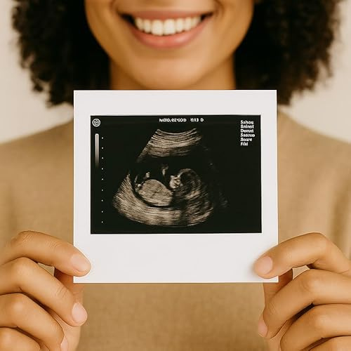 Generisch Ultraschallbild personalisiert – Fake Baby Ultraschall Bild Schwangerschaft Scherzartikel mit Name, Datum & SSW – Lustiges Geschenk & Andenken