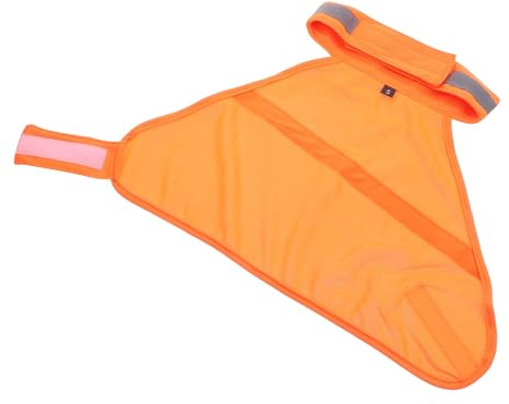 Veemoon Reflektierende Sicherheitsweste Hund Verstellbare Hundeschutzweste aus Atmungsaktivem Material Fluoreszierendes Orange S für Spaziergänge und Outdoor Aktivitäten