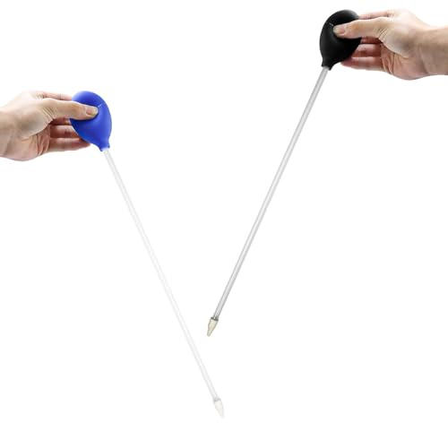 Aomhrek 2 Stücke Aquarium Pipette, Feed Pipette, Korallen Feeder Tube, Aquarium Sauger, Pipette Lang, Geeignet für Aquarien, Große Kleine Fisch Tank Zubehör Reinigungszubehör (45 cm)
