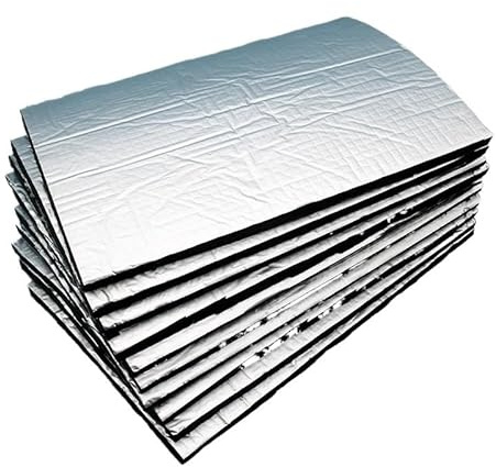 Isolant Phonique Tapis d'isolation thermique insonorisant for voiture, 10 feuilles, 5mm