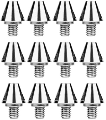 Ysyqkn 12 Tacchetti per Scarpe Da Calcio Antiscivolo con Filettatura M6, Tacchetti Universali per Scarpe Da Rugby per Sport Indoor E Outdoor, 8MM