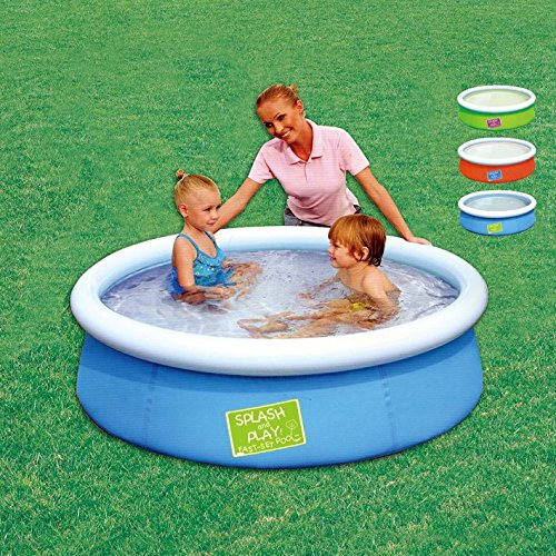 Piscina tonda gonfiabile SPLASH & PLAY per bambini in PVC e poliestere pesante