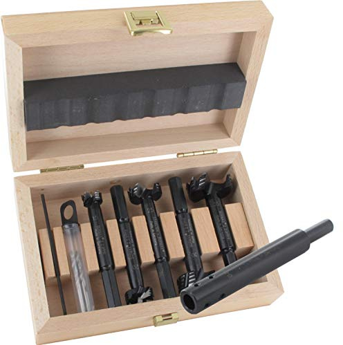 FAMAG Bormax 2.0 prima Staketenbohrersatz 6-teilig WS D=15,20,25,30,35mm im Holzkasten mit Bohrverlängerung 1639.001