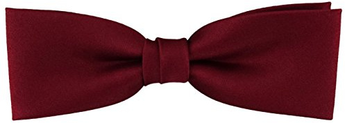 TigerTie vorgebundene schmale Fliege Uni einfarbig + Box