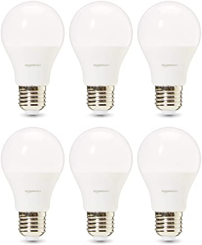 Amazon Basics Professional LED-Leuchtmittel, 5.5 W Edison-Schraubgewinde (E27), entspricht 40-Watt-Birne, Warmweiß, nicht dimmbar, 6 Stück