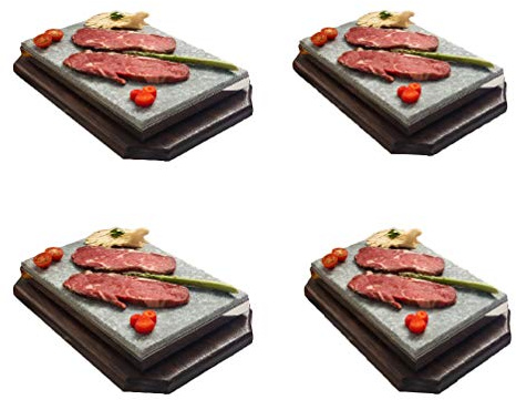 Piedra para carne de 20x30x3 Especial Restaurante Promoción cuatro unidades