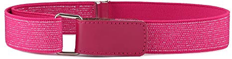 Ladeheid Kinder Gürtel Ohne Schnalle Elastischer Kindergürtel für Jungen und Mädchen 0-15 Jahre 32-90 cm P15 (Amaranth-2, 1-6 Jahre)