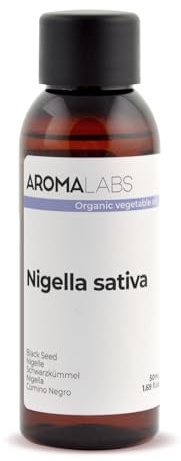 Nigelle BIO (Nigella sativa) - 50 mL - Huile Végétale Vierge et Certifiée AB - Aroma Labs - Made in France