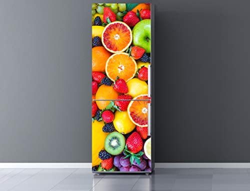 Oedim Vinile per frigorifero Frutta 200 x 60 cm | Adesivo resistente ed economico | Adesivo decorativo dal design elegante