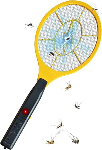 Aspect Electric Fly Zapper, Fly Swatter Battery Operated Handheld 3 Layer Safety Mesh Bug Zapper Racket,Electric Racket Bat Indoor Outdoor Insect Catcher For Killing Insects Flies Bugs for Home,Garden