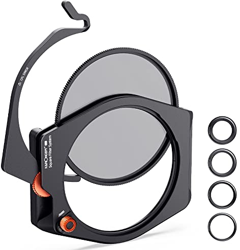 K&F Concept Nano X-PRO XS02 Filterhalter Kit Rechteck-Filterhaltersystem inkl.95mm CPL Filter+ 4er Adapterringe